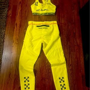 Authentic Nike Off White Womens work gear..medium top large bottom!